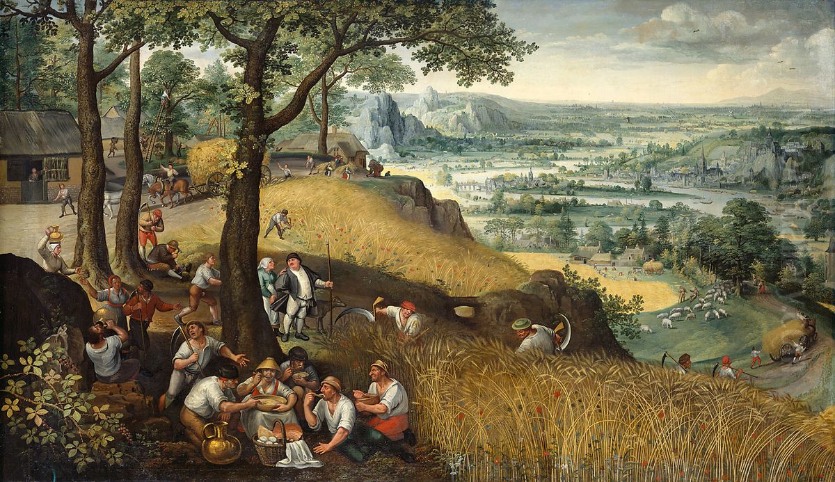 Sommerlandschaft (Juli oder August) Oil Painting by Lucas van Valckenborch