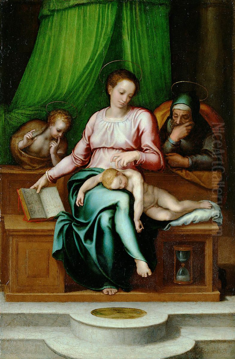 Heilige Familie Oil Painting by Marcello Venusti