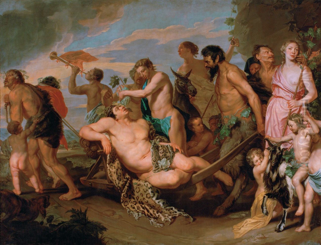 El triunfo de Baco, Viena, Kunsthistorisches Museum Oil Painting by Michaelina Wautier