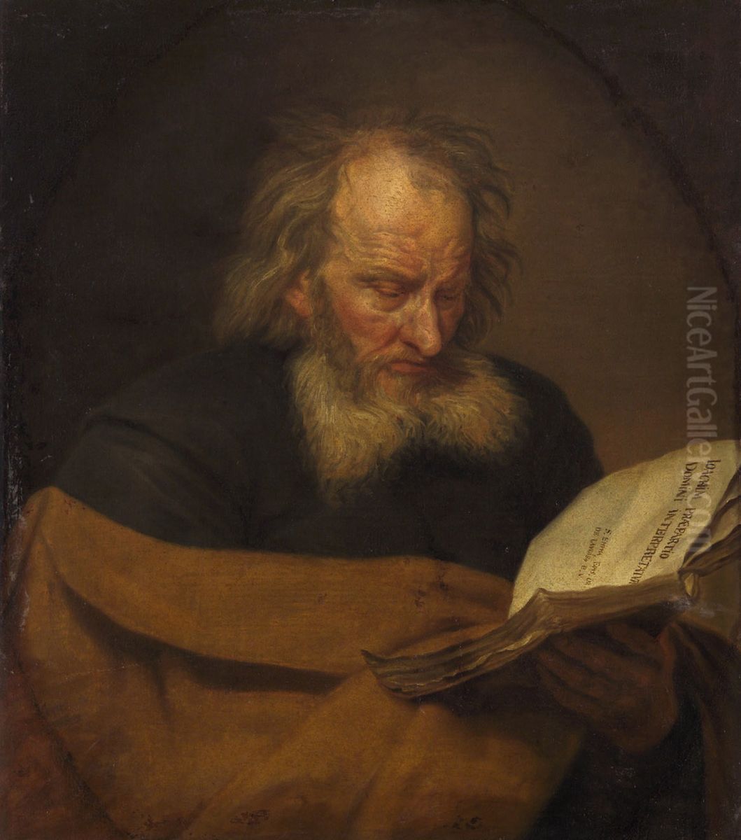 Hl. Joachim lesend Oil Painting by Michaelina Wautier