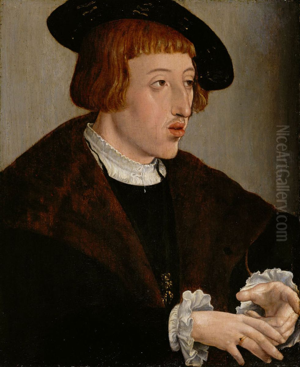 Kaiser Ferdinand I. (1503-1564) Oil Painting by Jan Cornelisz Vermeyen