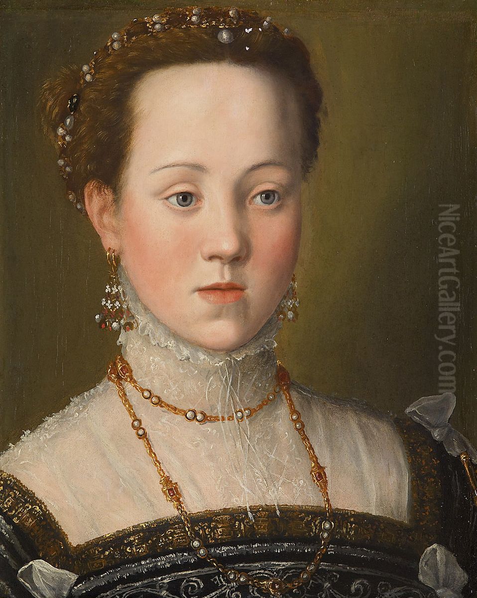 Archduchess Anna (1549-1580), Daughter of Emperor Maximilian II Oil Painting by Giuseppe Arcimboldo