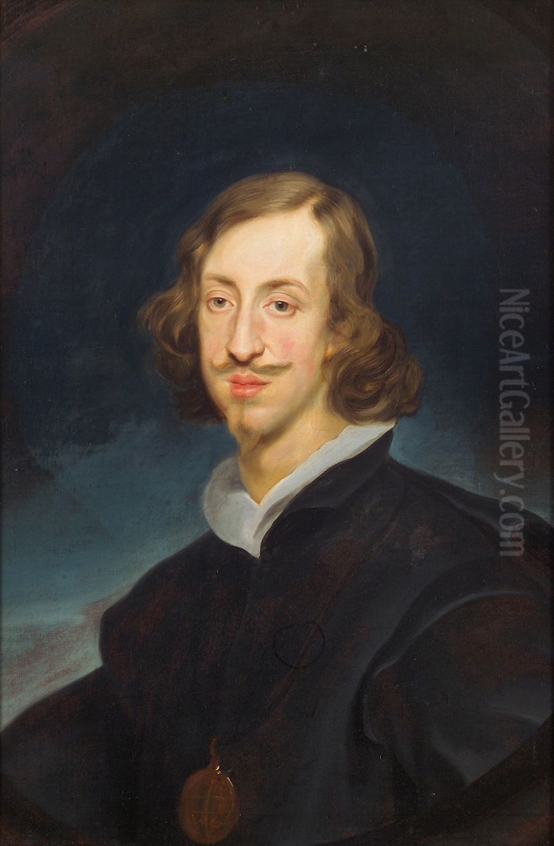 Erzherzog Leopold Wilhelm (1614-1662) in geistlichem Gewand Oil Painting by Frans Luycx