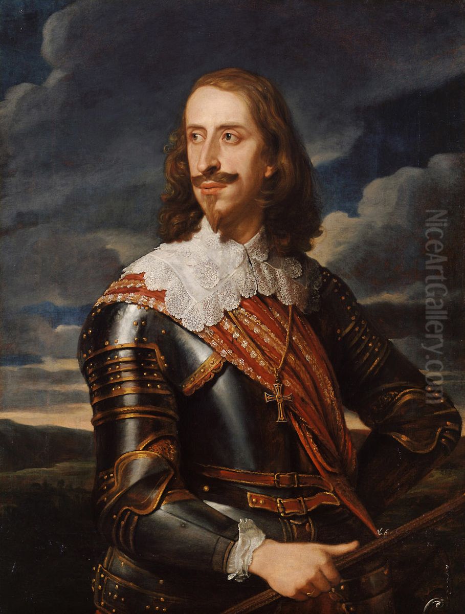 Archduke Leopold Wilhelm in armor (1614-1662) Oil Painting by Jan van den Hoecke