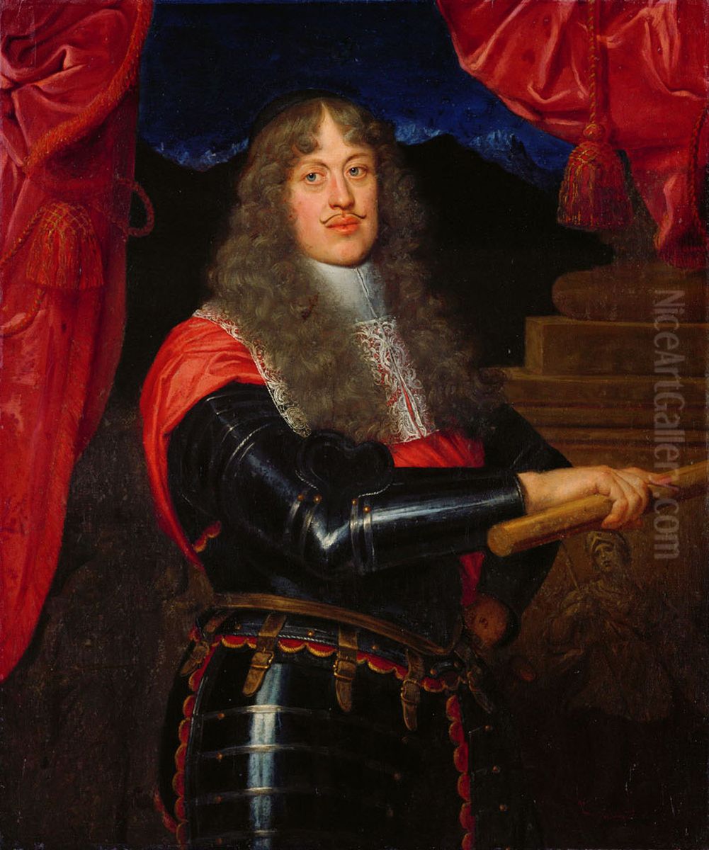Erzherzog Sigismund Franz (1630-1665) im Harnisch, Oil Painting by Giovanni Maria Morandi