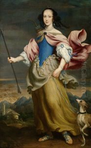 Erzherzogin Claudia Felicitas (1653-1676), Kaiserin, als Diana