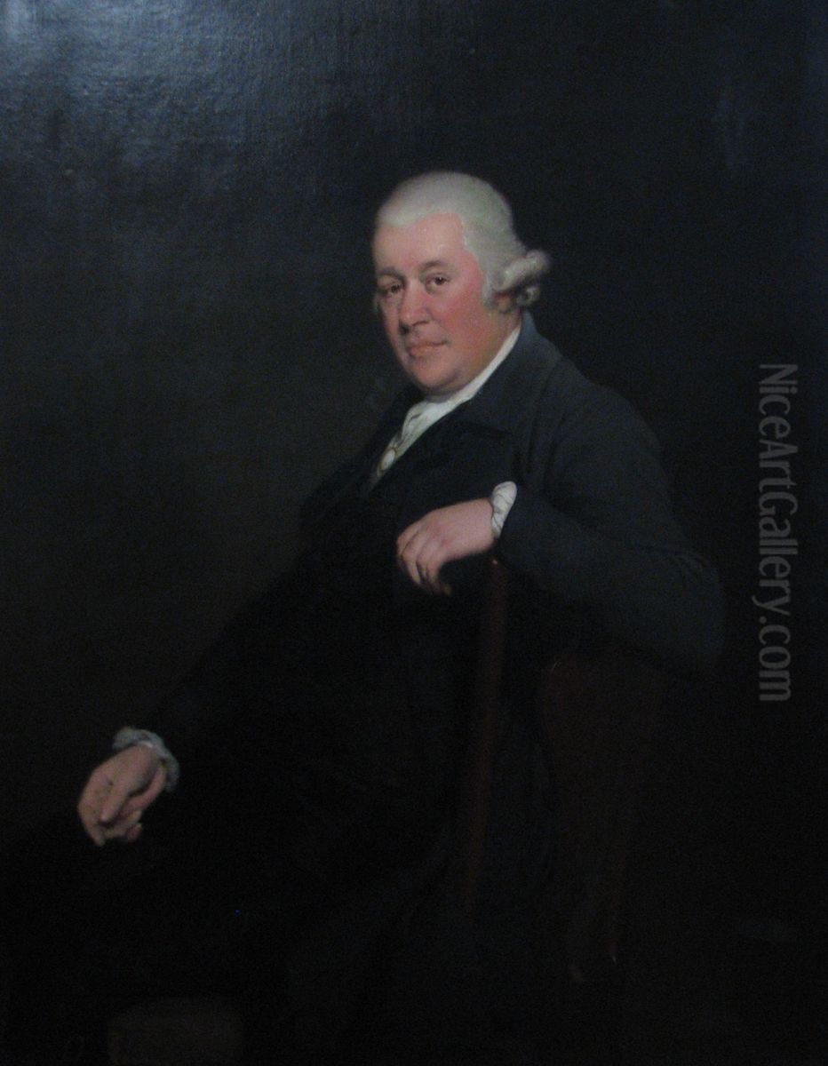 Reverend Basil Bury Beridge Oil Painting by Joseph Wright of Derby