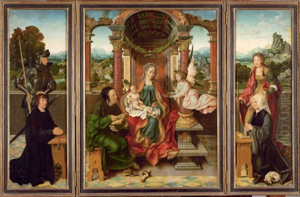 Flugelaltar Oil Painting by Joos Van Cleve