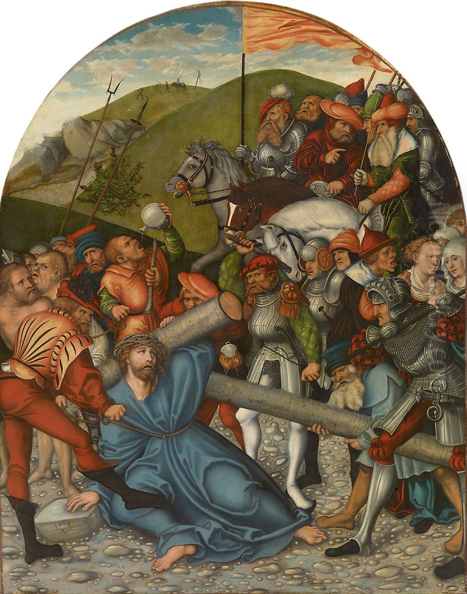 Kreuztragung Christi Oil Painting by Lucas Cranach the Elder