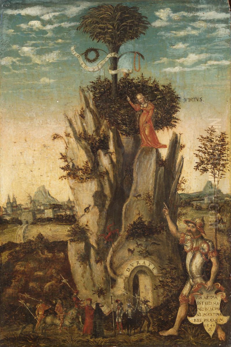 Allegorie der Tugend Oil Painting by Lucas The Younger Cranach