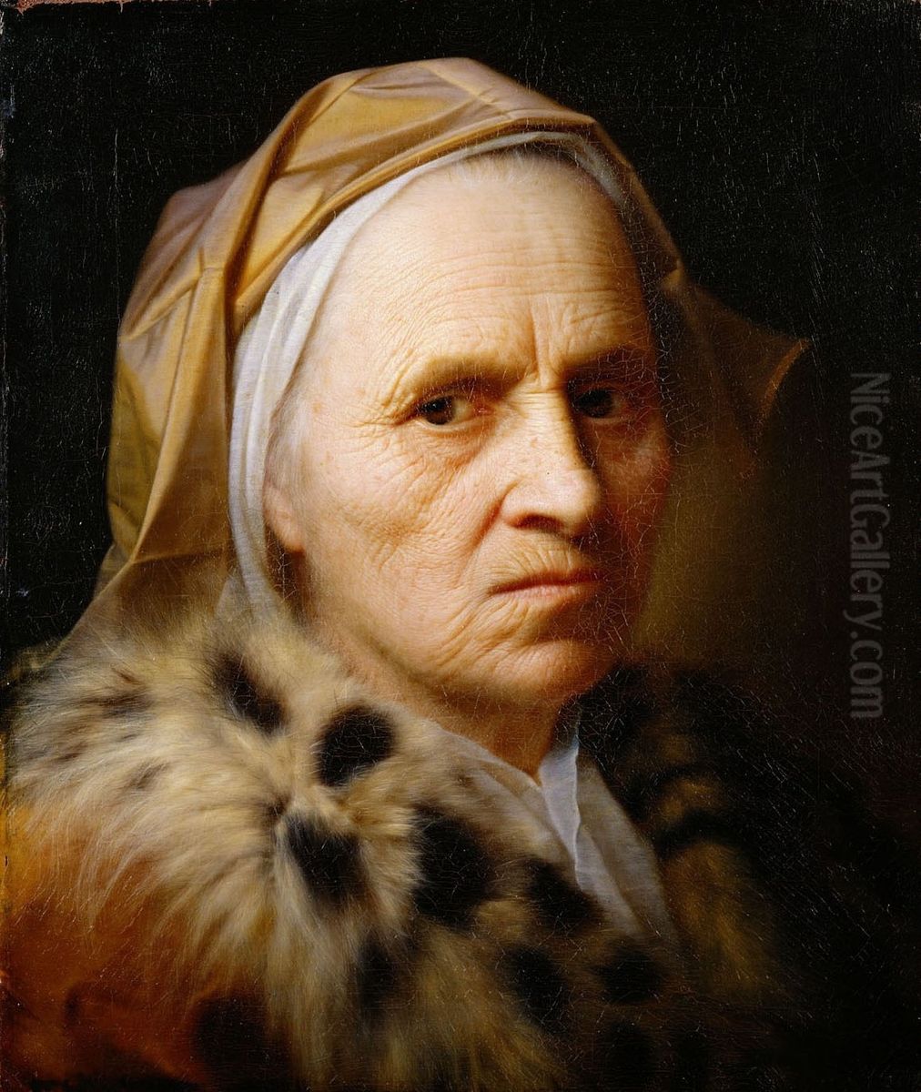 Alte Frau Oil Painting by Balthasar Denner