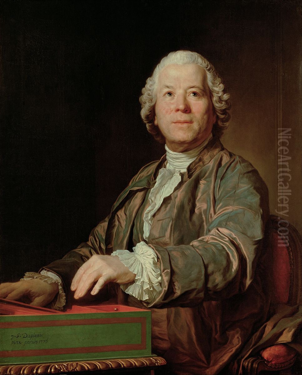 Christoph Willibald Gluck Oil Painting by Joseph-Siffred Duplessis