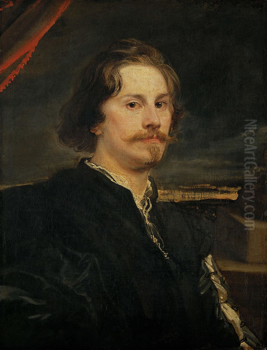 Portrait of Pieter Soutman Oil Painting by Sir Anthony Van Dyck