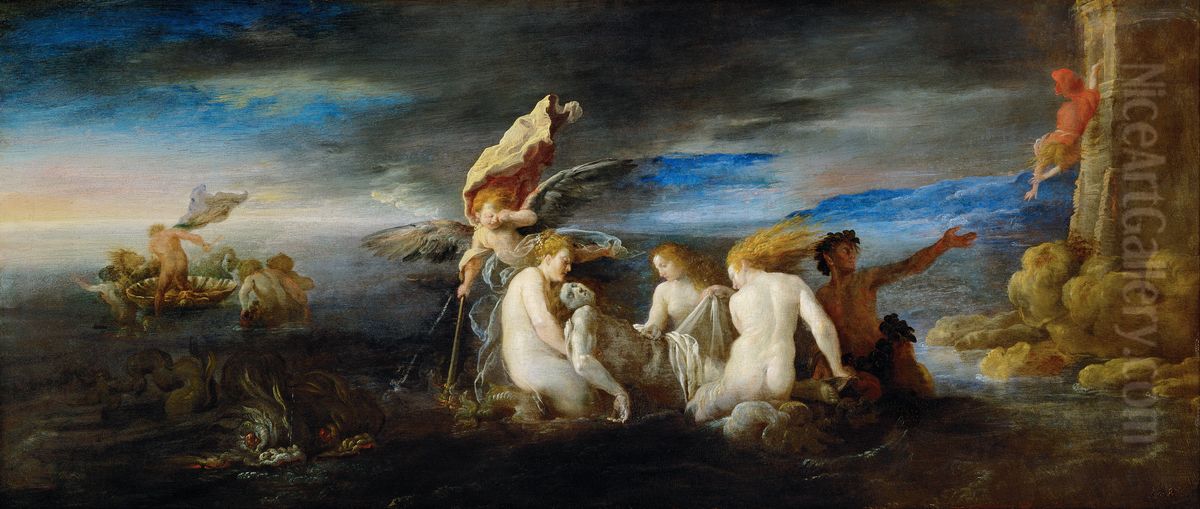 Hero Mourning the Dead Leander Oil Painting by Domenico Fetti