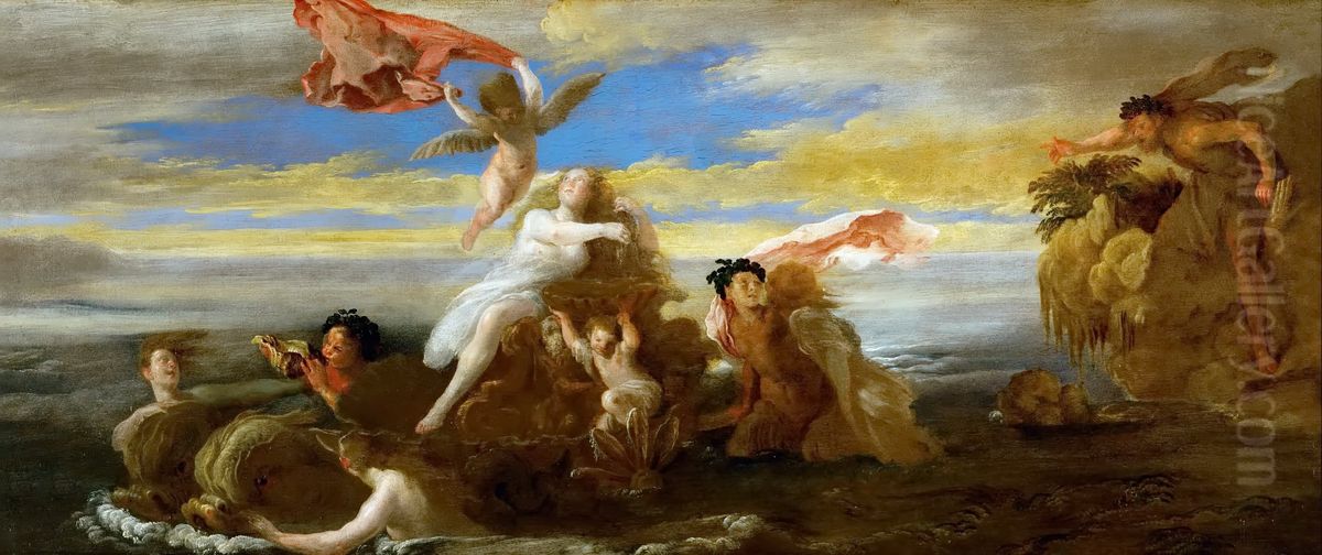 Galatea and Polyphemus Oil Painting by Domenico Fetti
