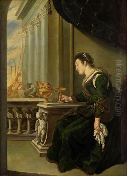 Artemisias Trauer um Mausolos Oil Painting by Domenico Fetti