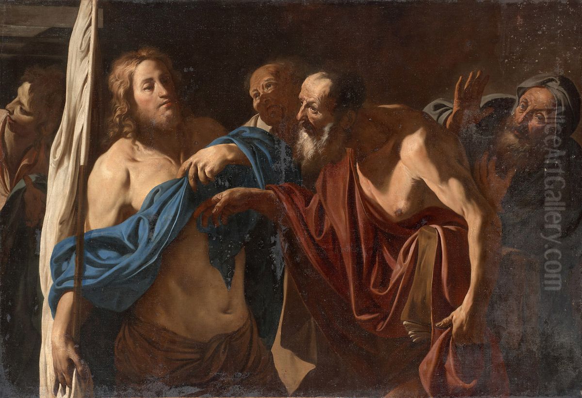 Doubting Thomas Oil Painting by Paolo Domenico Finoglia