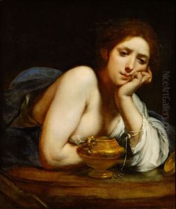 Bussende Maria Magdalena (Halbfigur)