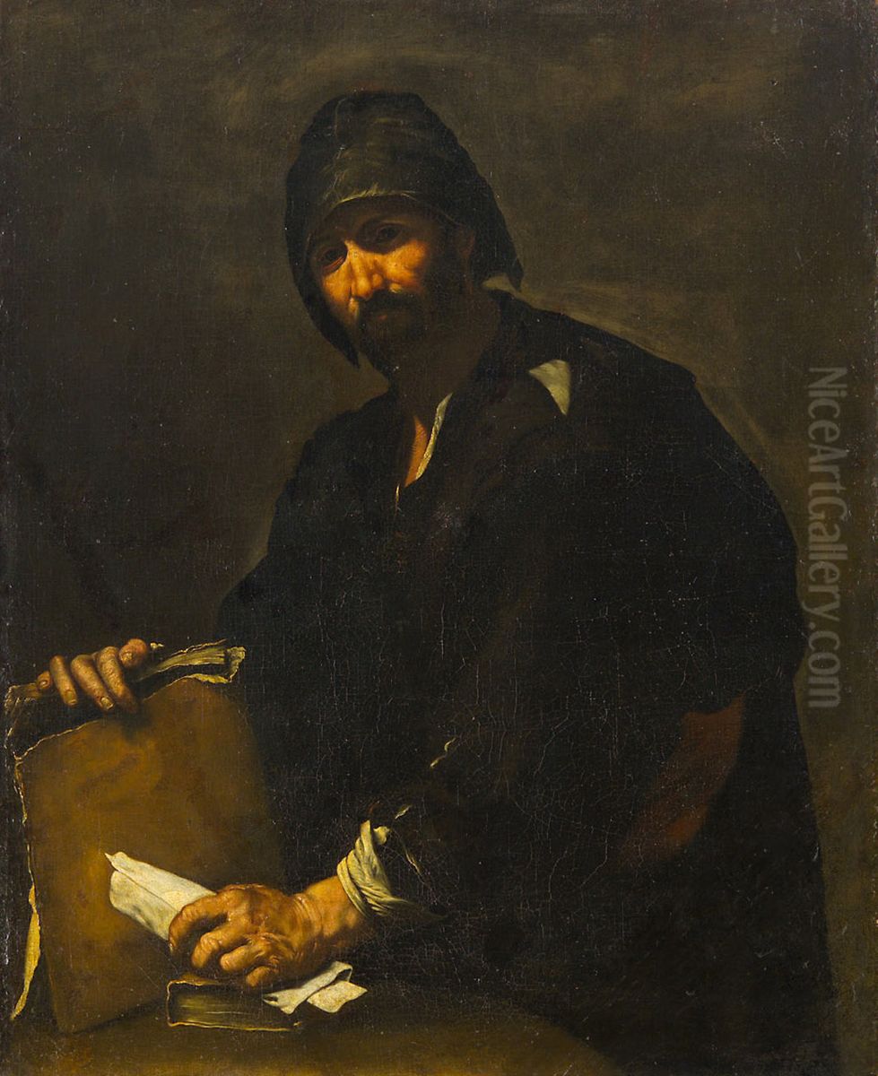 Philosoph Oil Painting by Luca Giordano