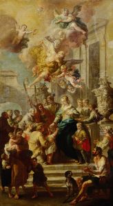 Alms donation from St. Elizabeth of Portugal Alms donation from St. Elizabeth of Portugal