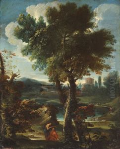 Landschaft mit Hirten