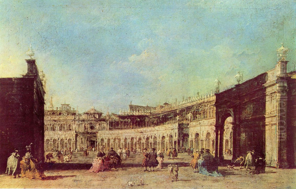 Piazza San Marco Oil Painting by Francesco Guardi