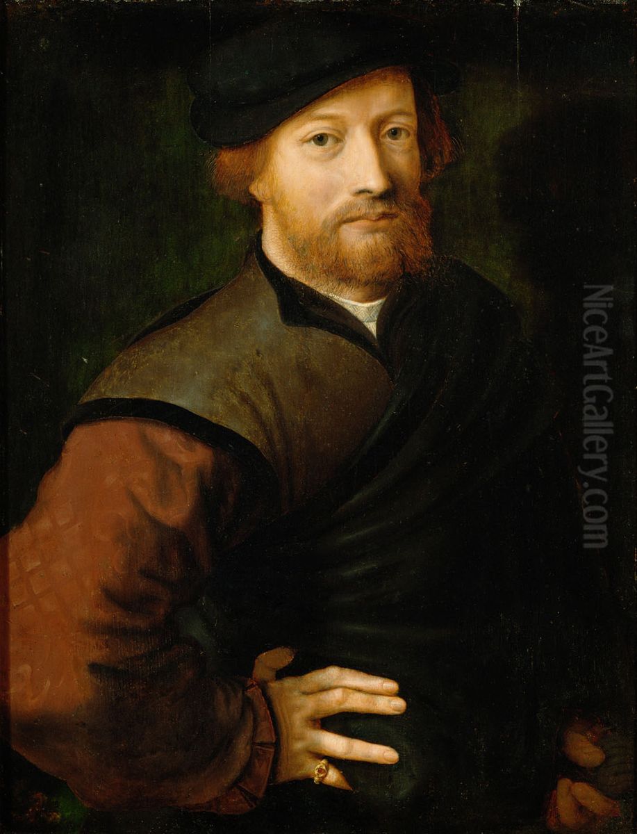 Portrait of a man Oil Painting by Jan Sanders Van Hemessen
