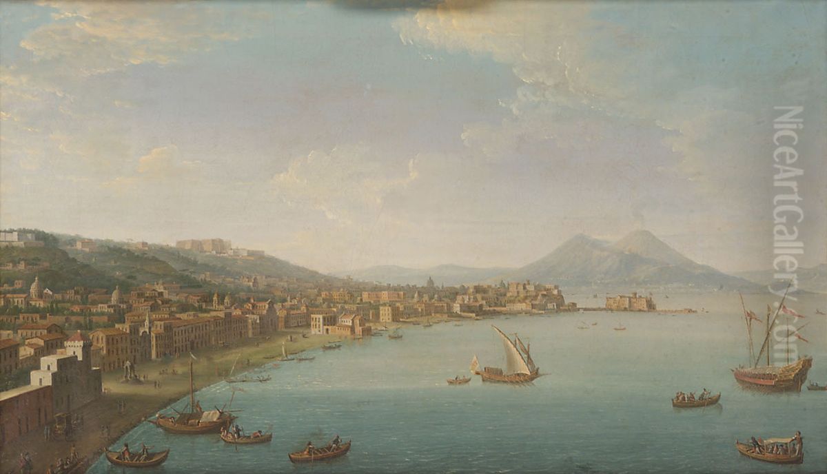 Ansicht von Neapel von Nordwesten Oil Painting by Antonio Joli