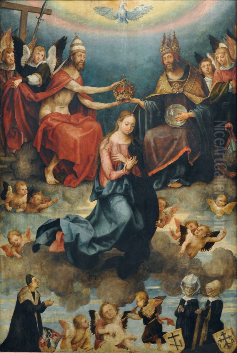Coronation of the Virgin Oil Painting by Hans von Kulmbach