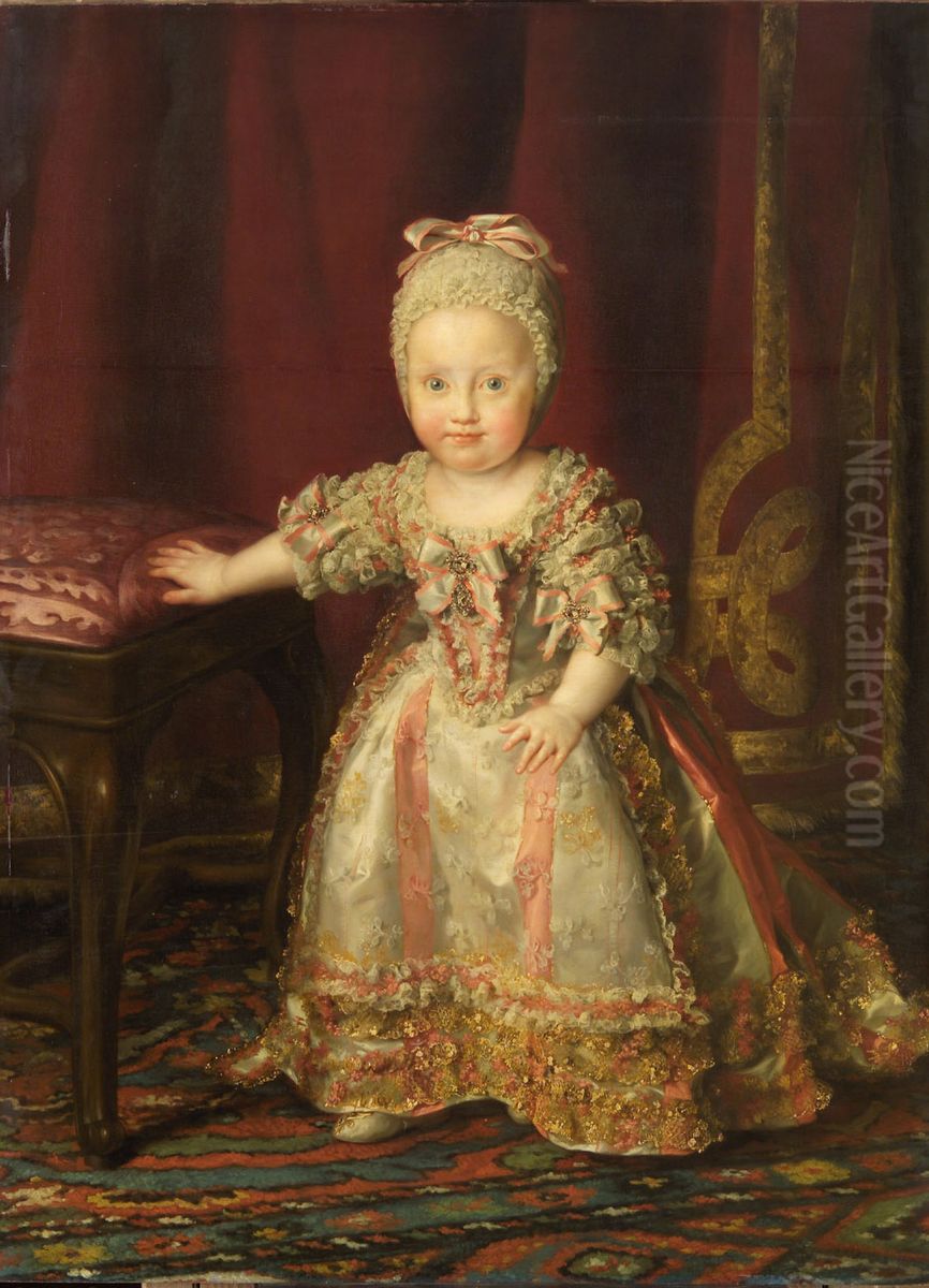 Infantin Maria Theresa von Neapel (1772-1807) Oil Painting by Anton Raphael Mengs
