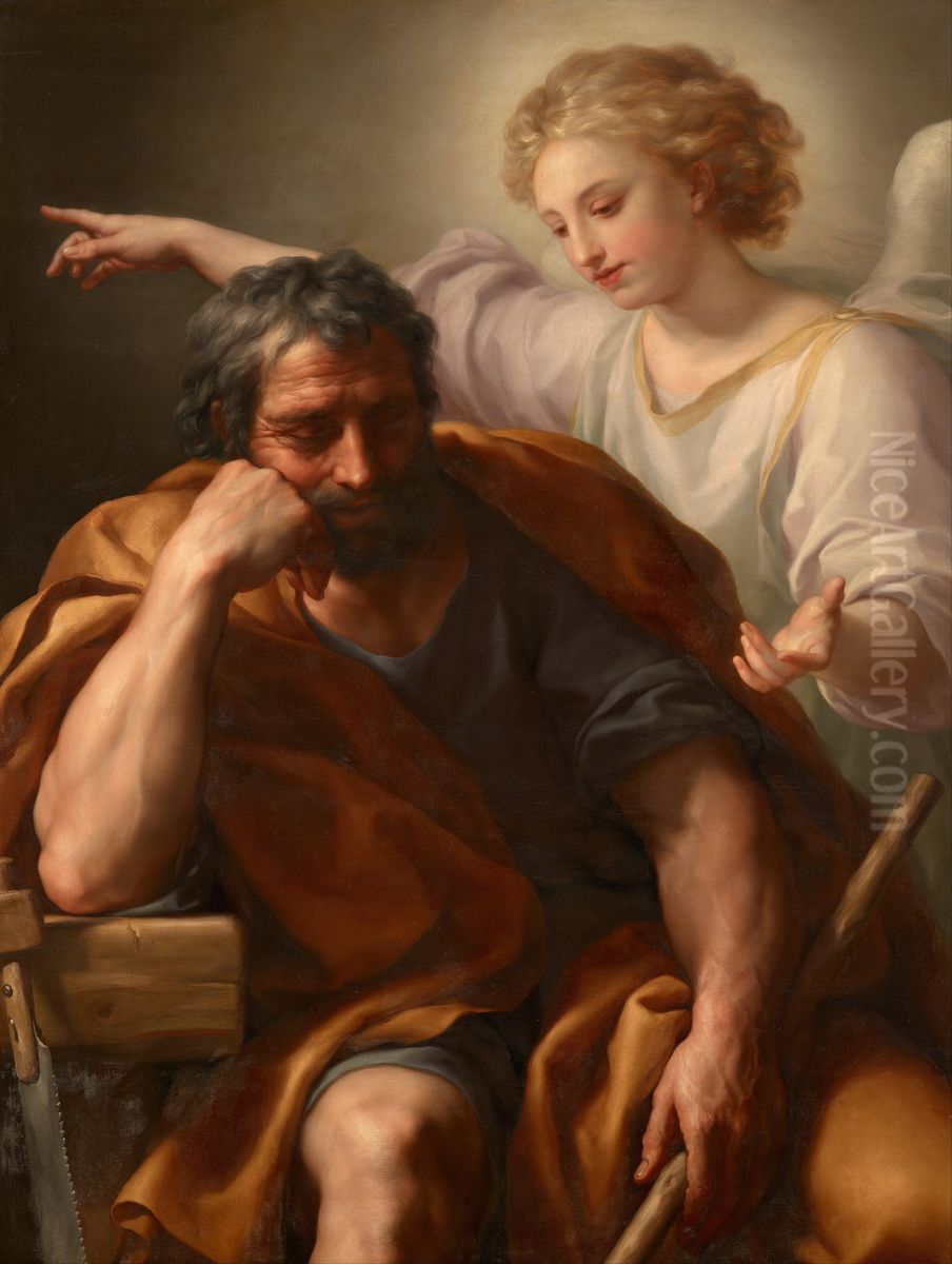 The Dream of St. Joseph Oil Painting by Anton Raphael Mengs