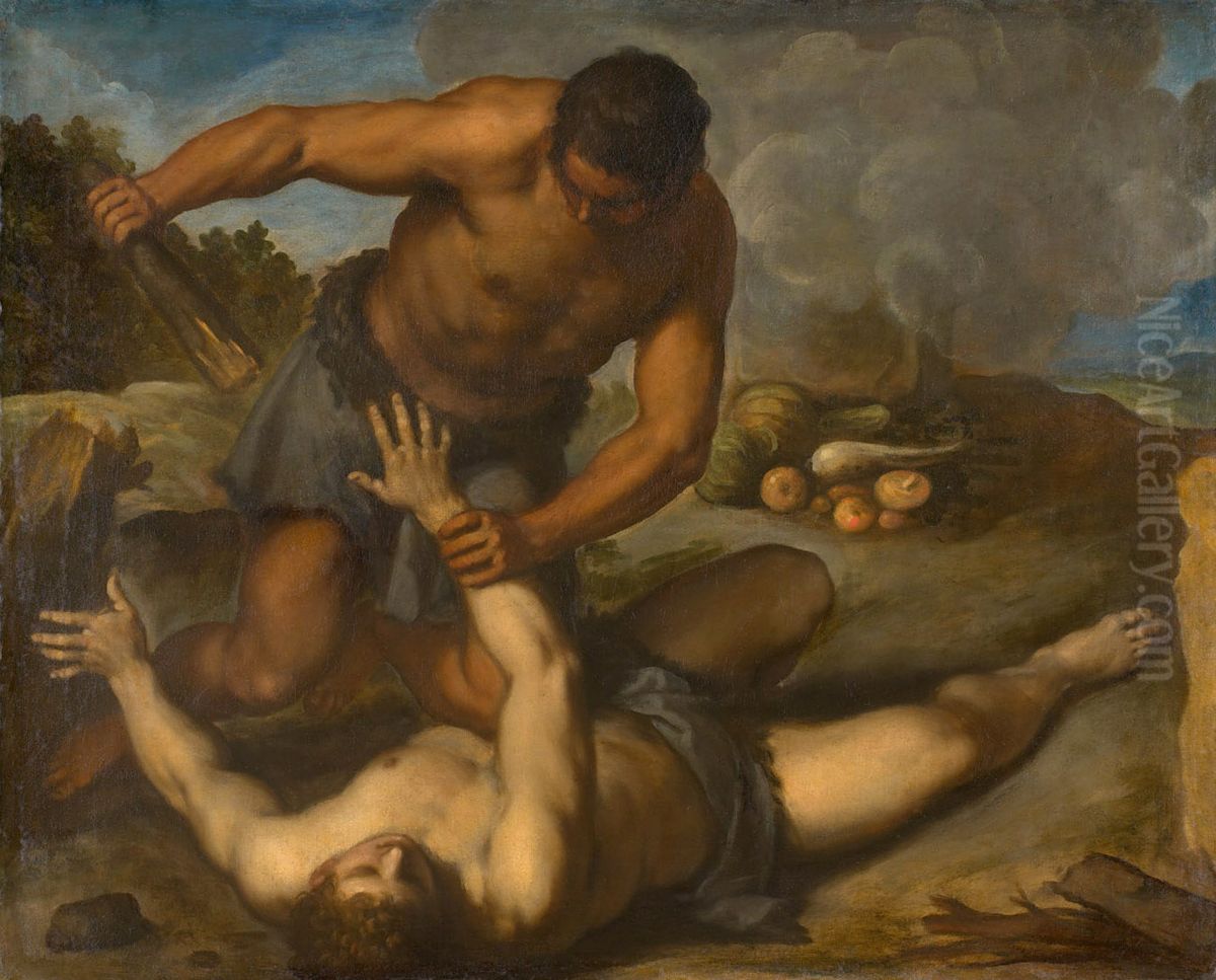 Cain and Abel Oil Painting by Palma il Giovane