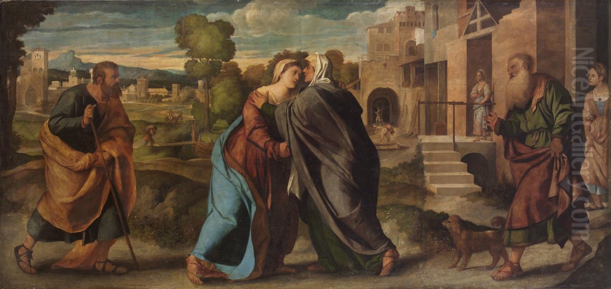 Heimsuchung Mariae Oil Painting by Palma Vecchio
