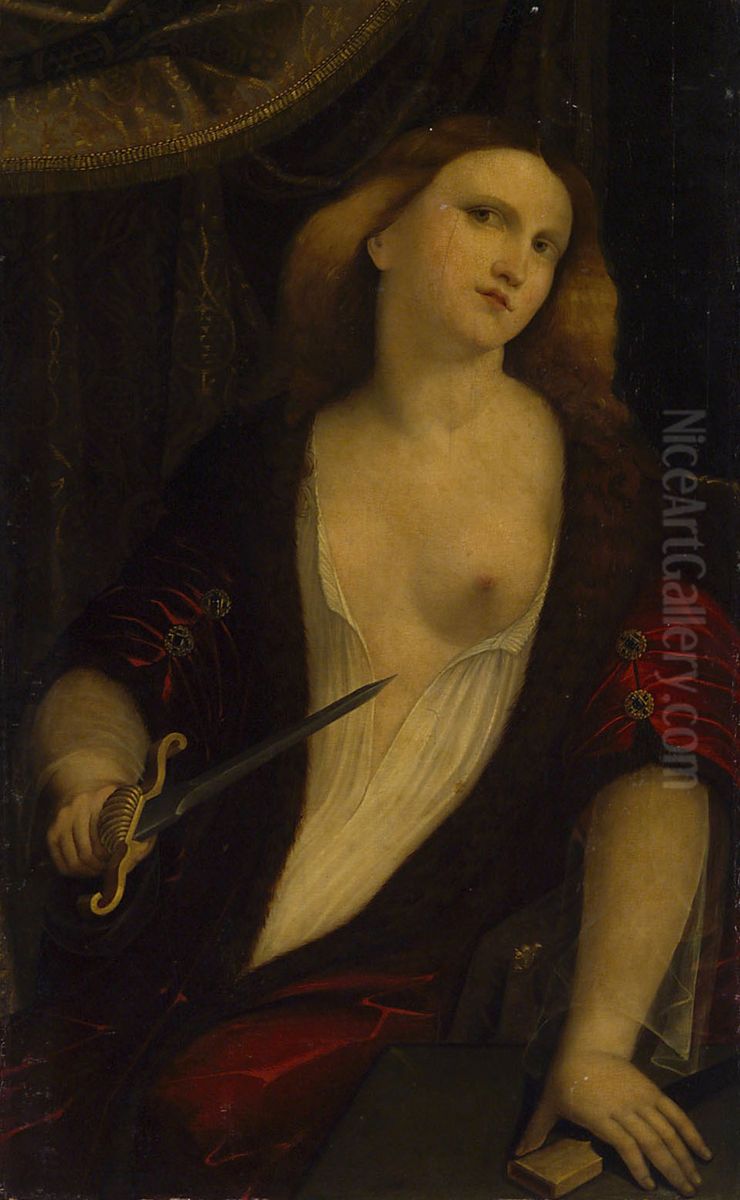 Lukrezia Oil Painting by Palma Vecchio