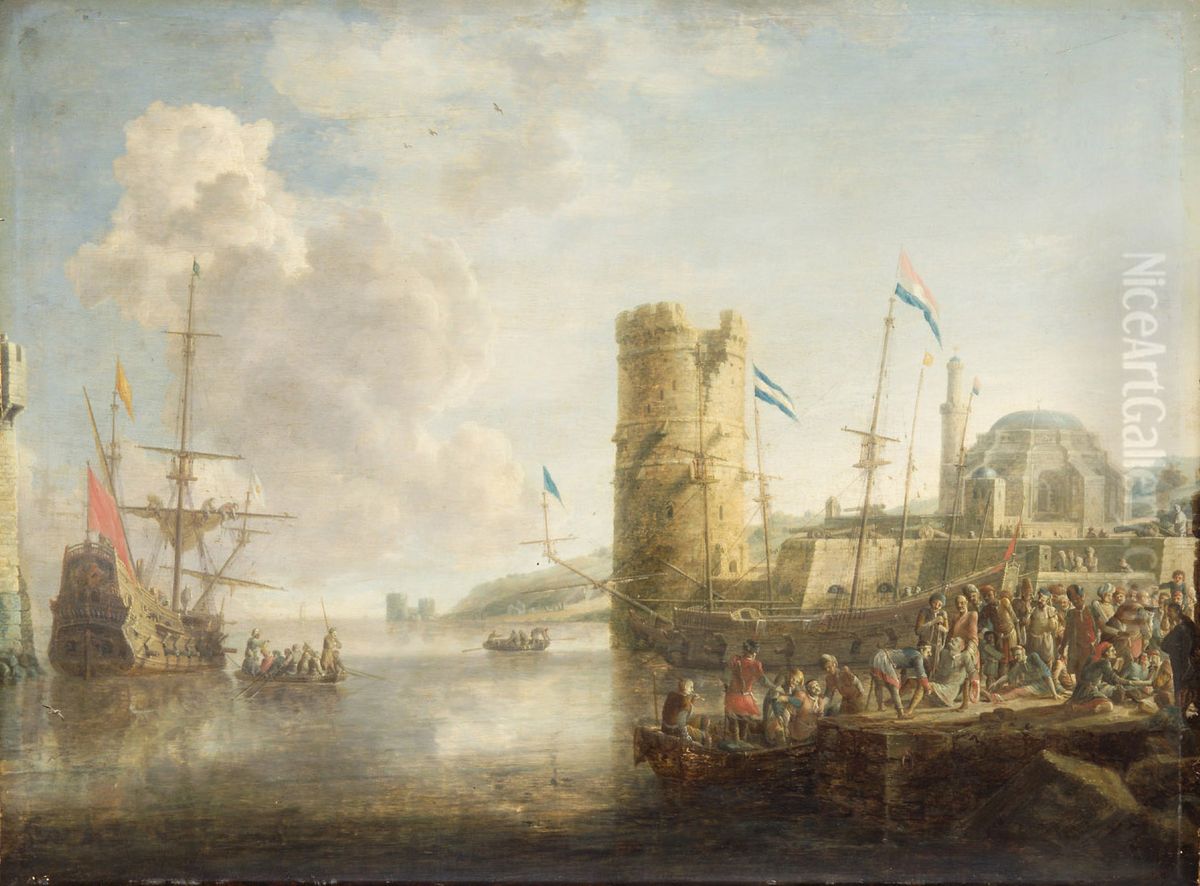 Southern Port Oil Painting by Bonaventura Peeters the Elder
