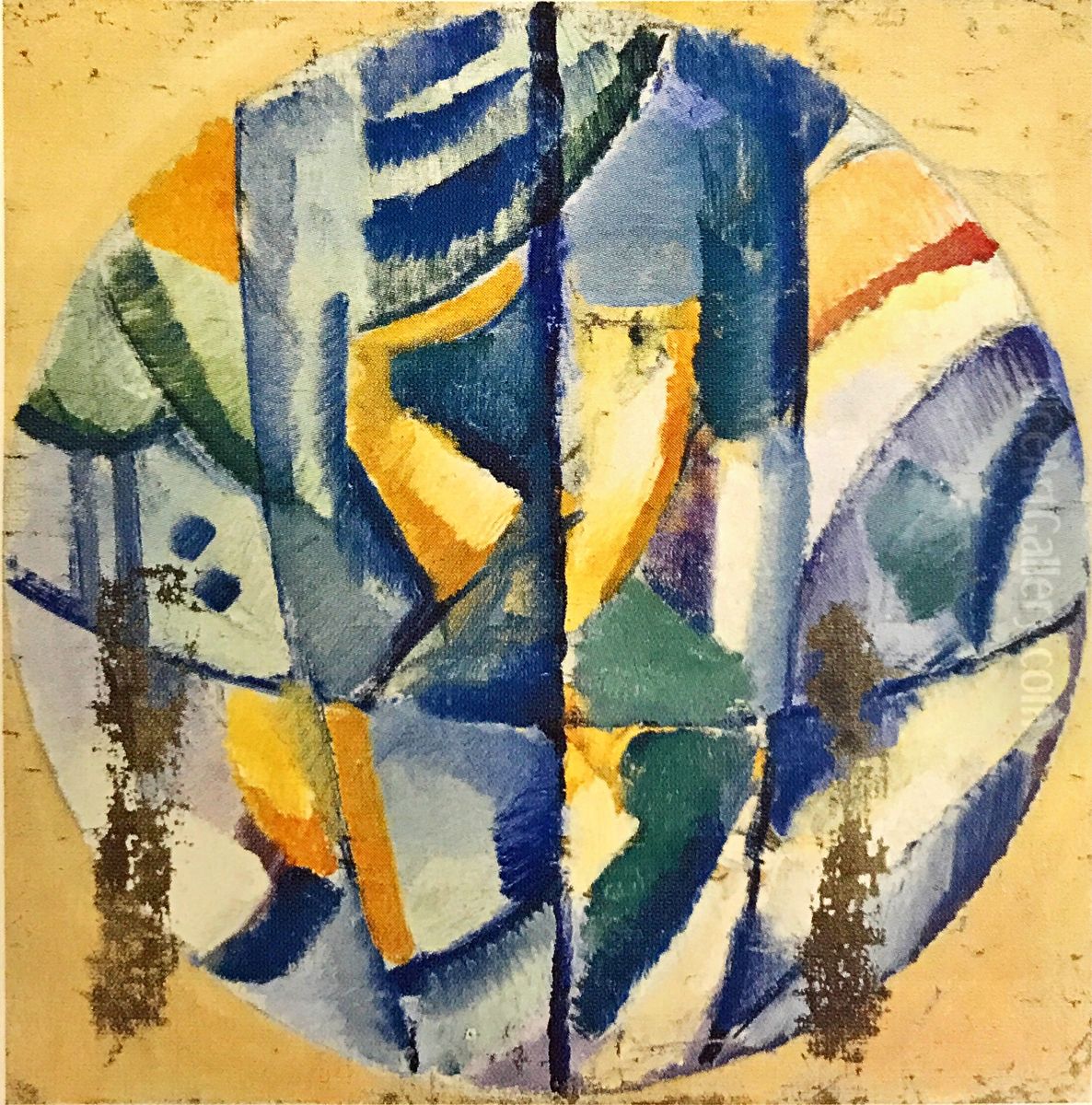 <<Cvetovaa kompozicia>> Oil Painting by Olga Rozanova
