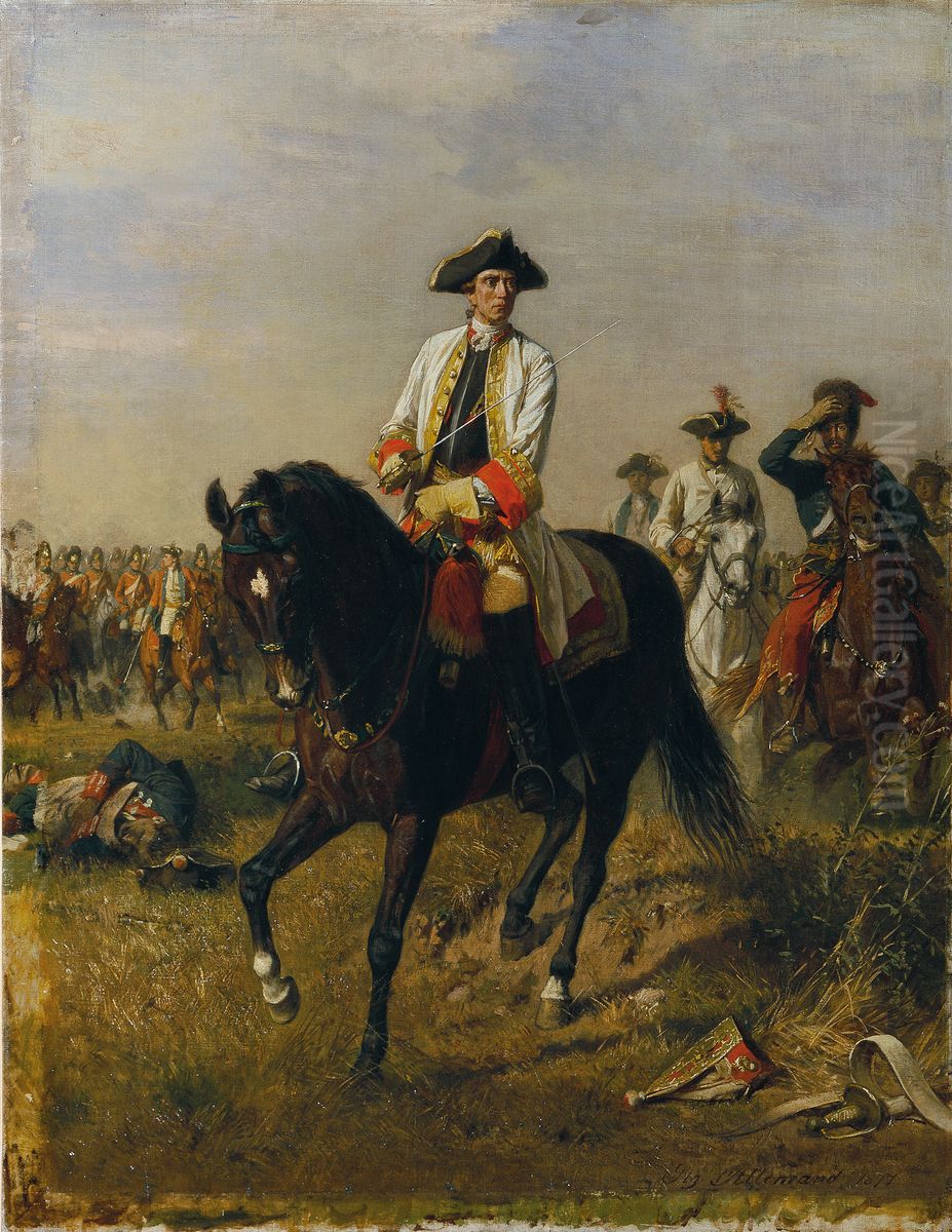 Feldmarschall Gideon Ernst Freiherr von Loudon Oil Painting by Siegmund L'Allemand