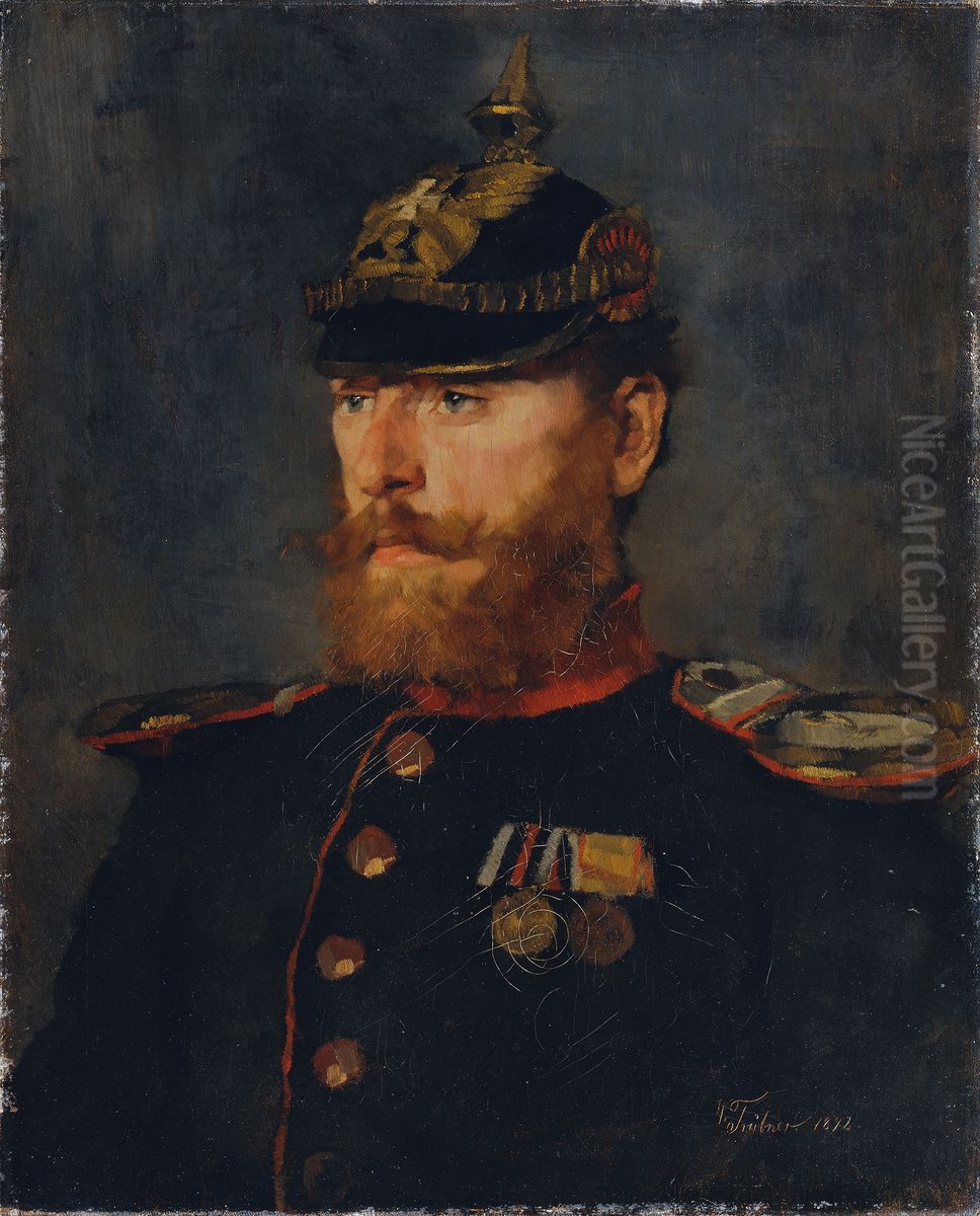 Landwehroffizier Oil Painting by Wilhelm Heinrich Trutbner