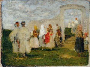Kirchgang in Lundenburg
