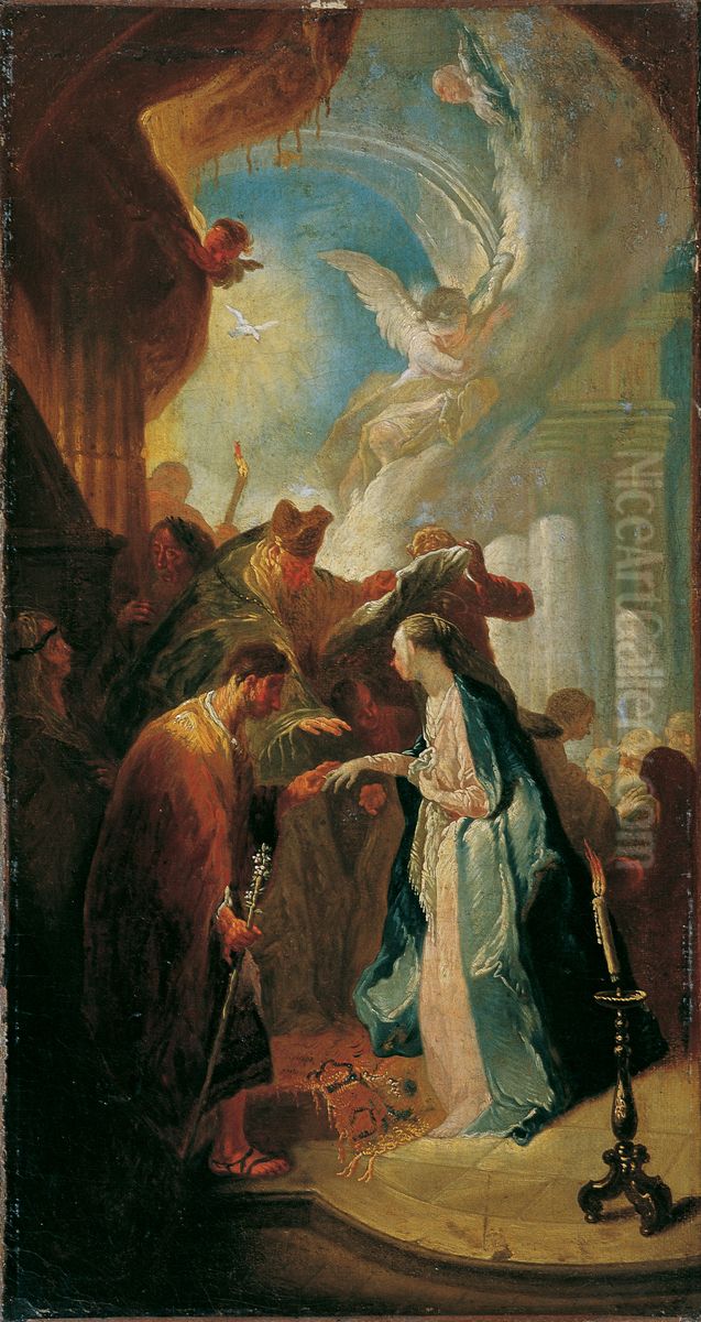 The Marriage of Mary Oil Painting by Franz Anton Maulbertsch