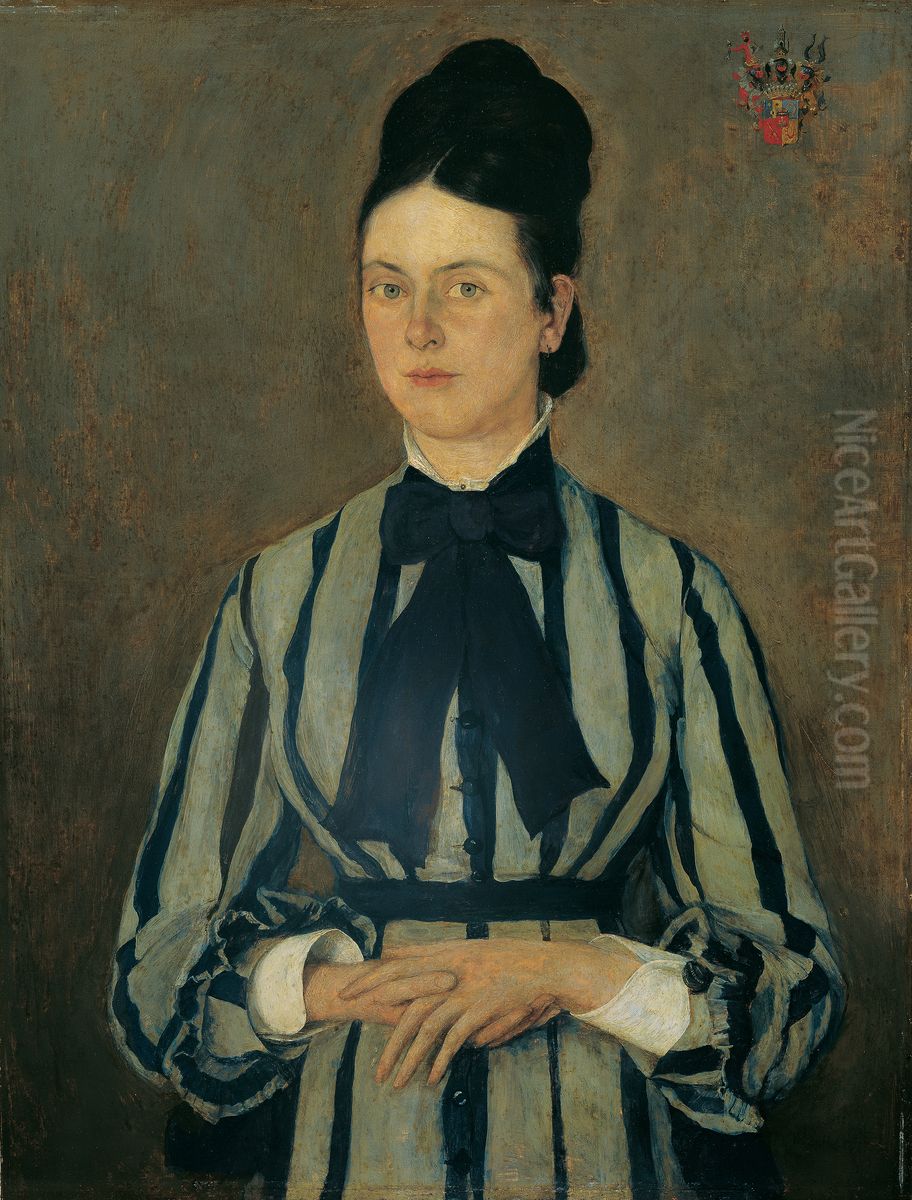 Rosine Fischler, Grafin Treuberg Oil Painting by Wilhelm Leibl