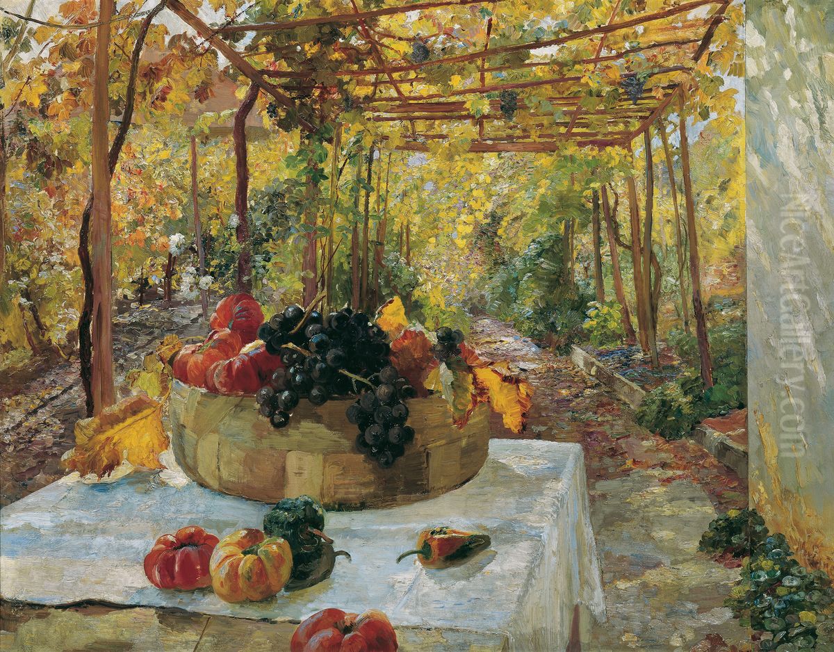 In der Pergola Oil Painting by Marie Egner