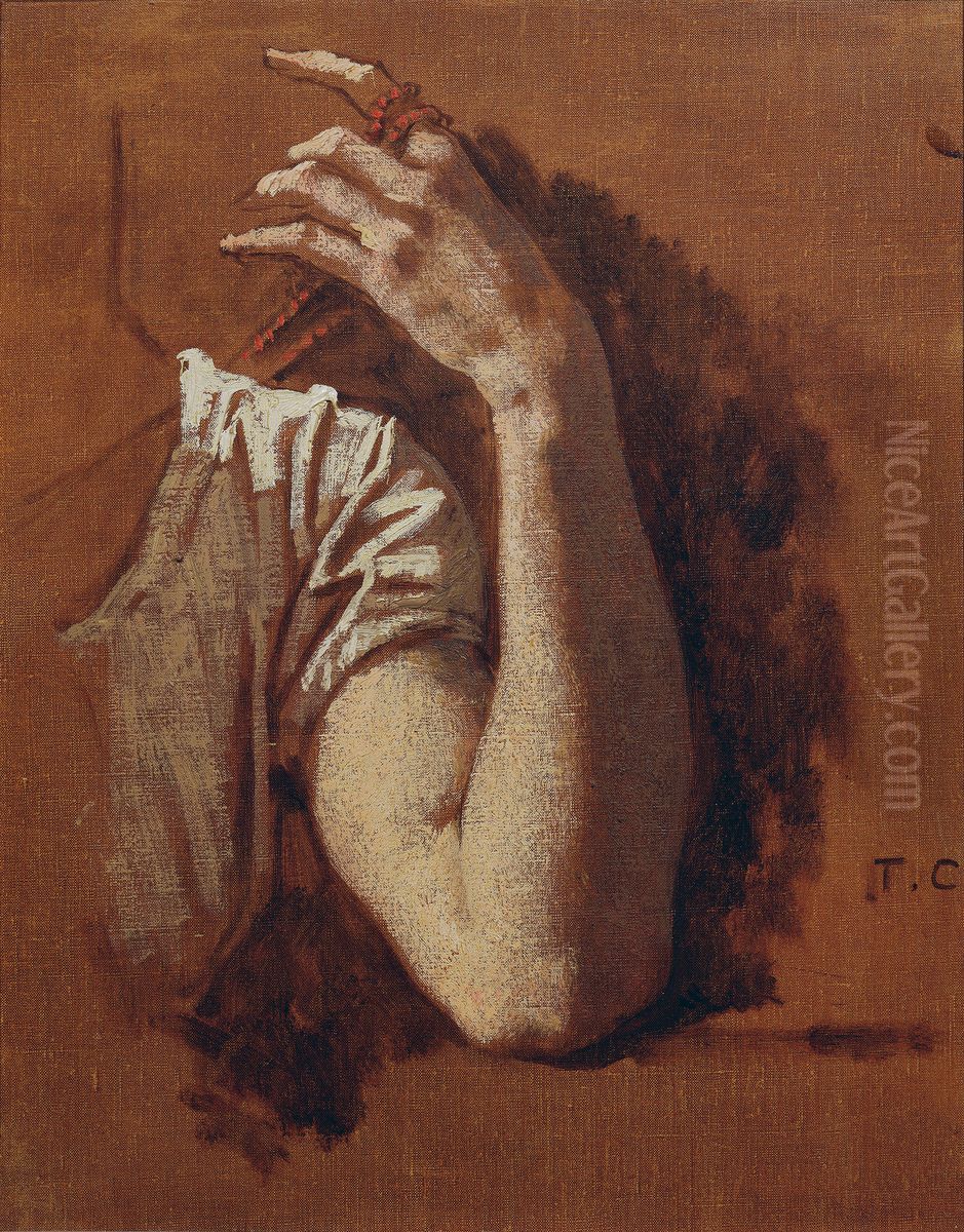 Armstudie Oil Painting by Thomas Couture