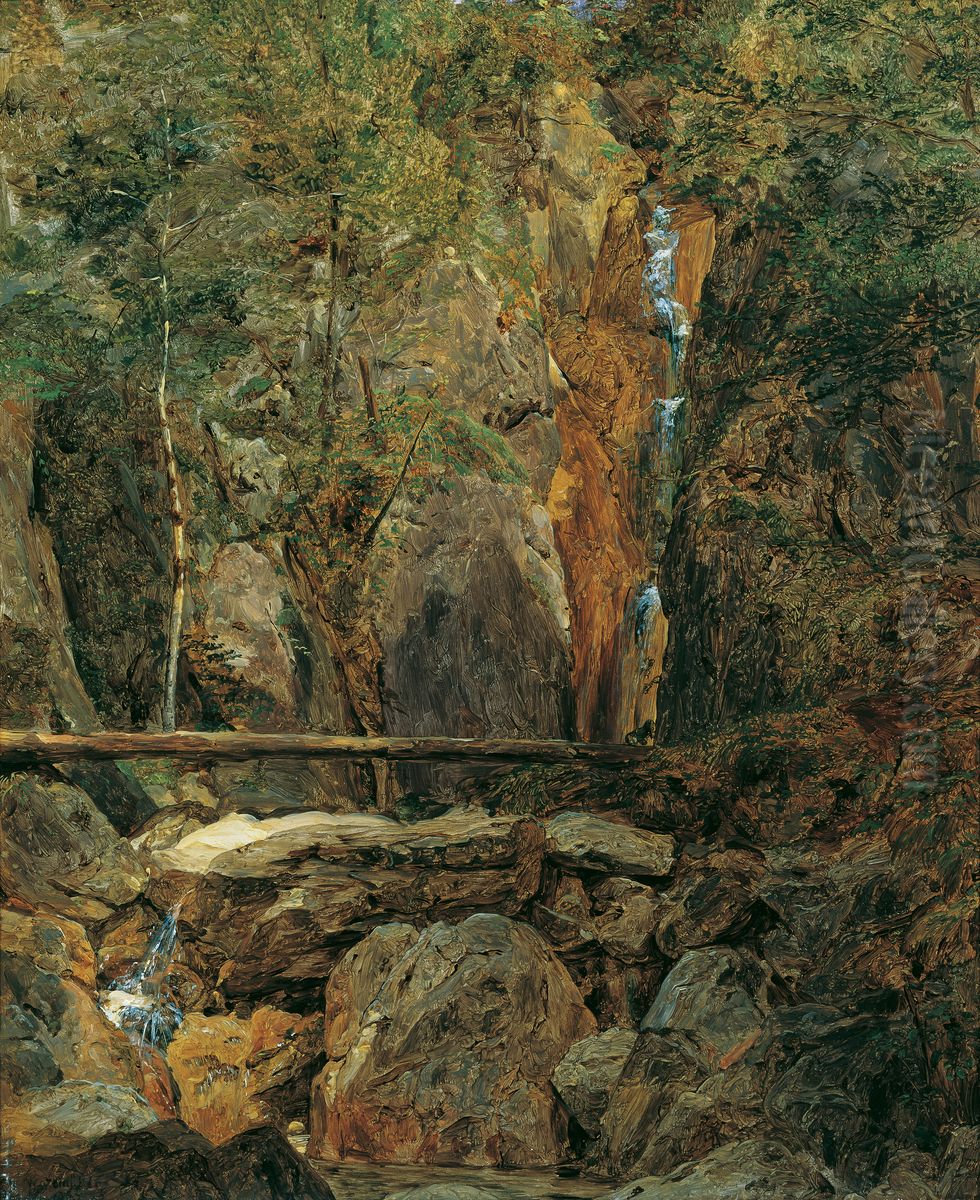 Die Rettenbachwildnis bei Ischl Oil Painting by Ferdinand Georg Waldmuller