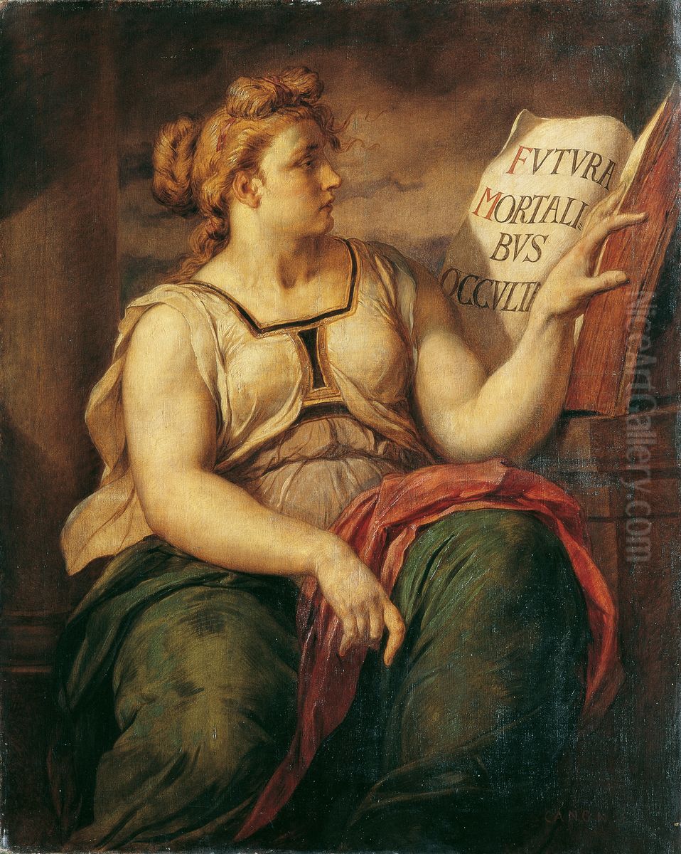 Sibylle Oil Painting by Hans (Johann von Strasiripka) Canon