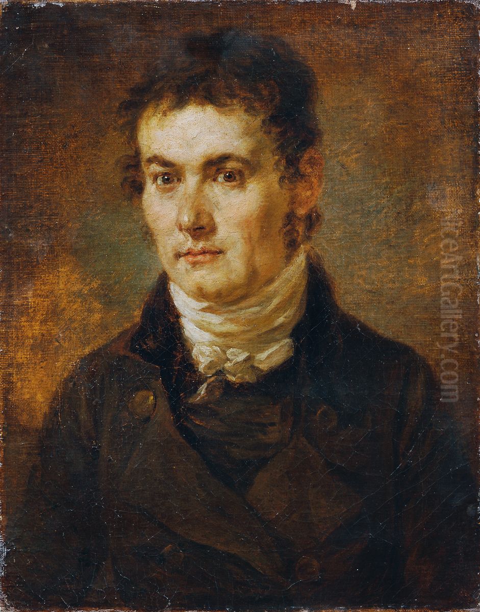 Mann mit weisser Halsbinde Oil Painting by Johann Georg Edlinger