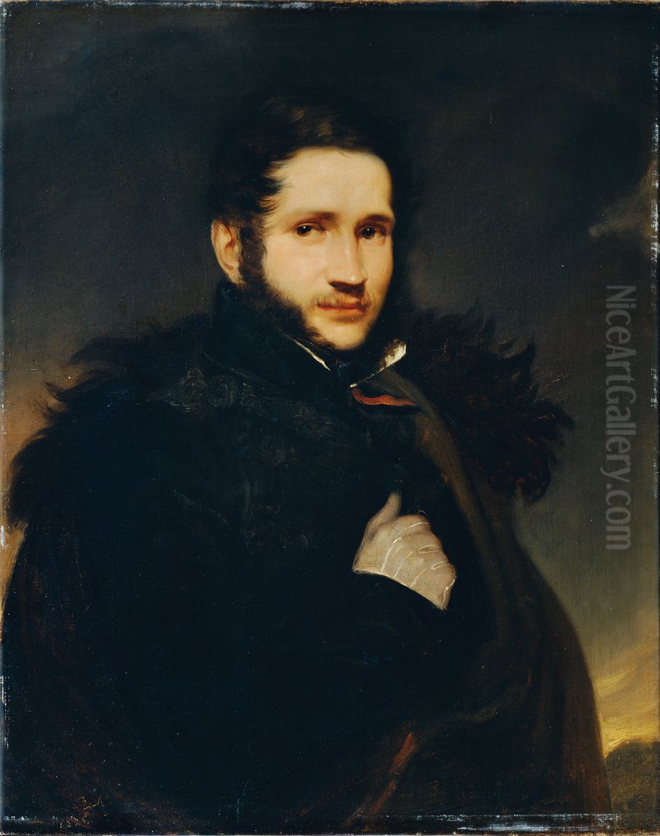 Der Bildhauer Adam Ramelmayr (Rammelmayer) Oil Painting by Carl Rahl