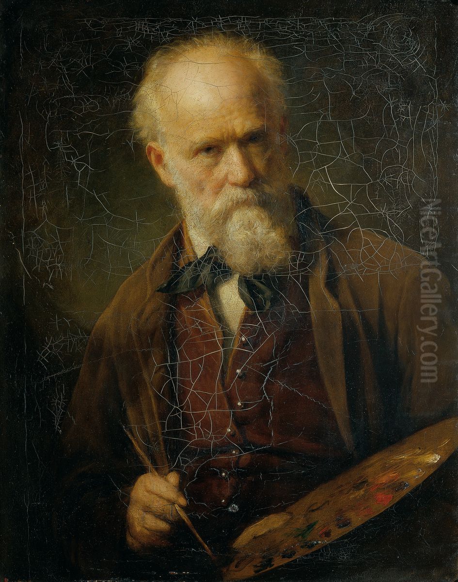 Selbstportrat Oil Painting by Friedrich von Amerling