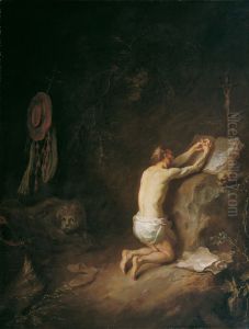 The penitent St. Jerome in the wilderness