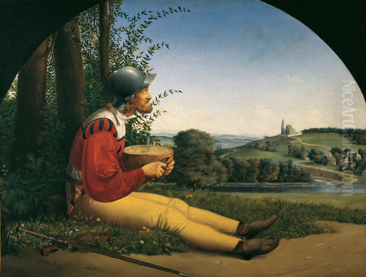 Der Brotschneider Oil Painting by Moritz von Schwind
